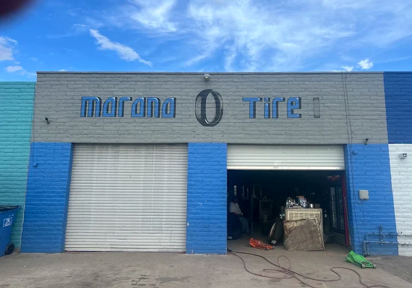 Marana Tire storefront on N Sandario Road in Marana, Arizona